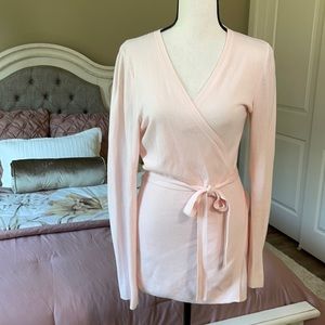 Lott baby pink wrap sweater